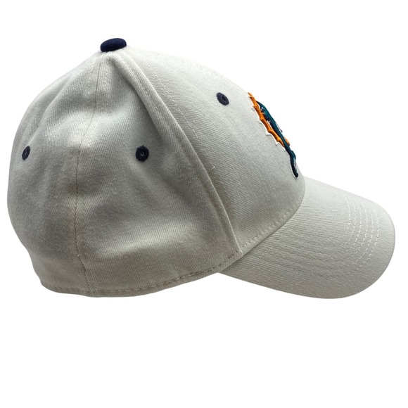Miami Dolphins Hat NFL Football Baseball Cap Embroidered Logo White Fitted - Picture 3 of 6
